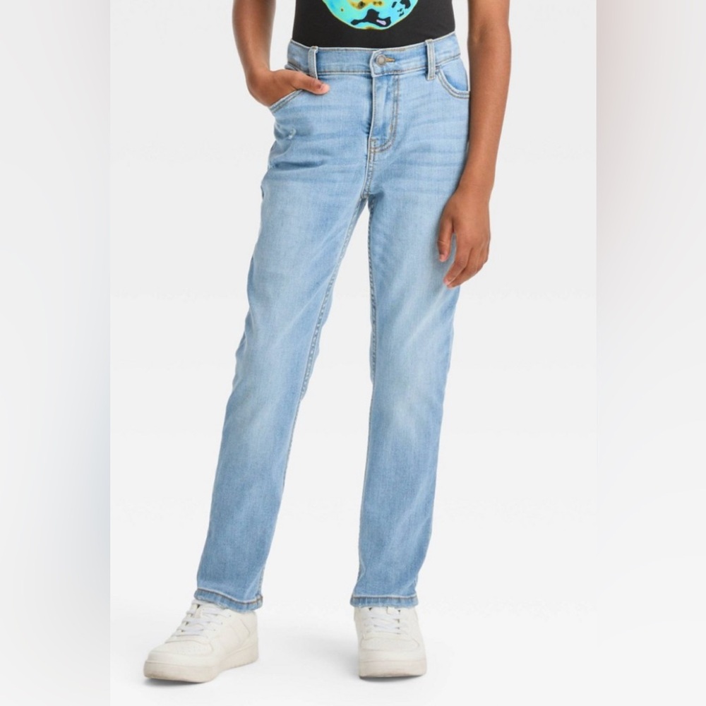 Boys' Skinny Jeans Art Class 16 Husky Mid Rise, Adj Waistband, Stretch Denim NWT